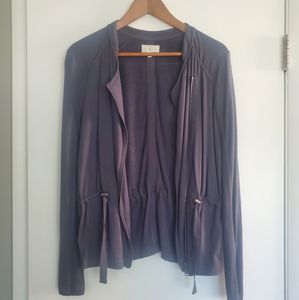 Lou & Grey Drapy Moto Cardigan
